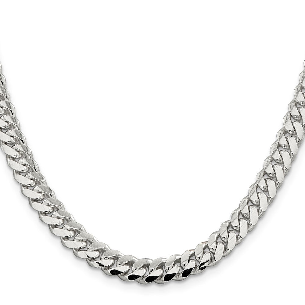 Sterling Silver 7.0mm Polished Domed Curb Chain