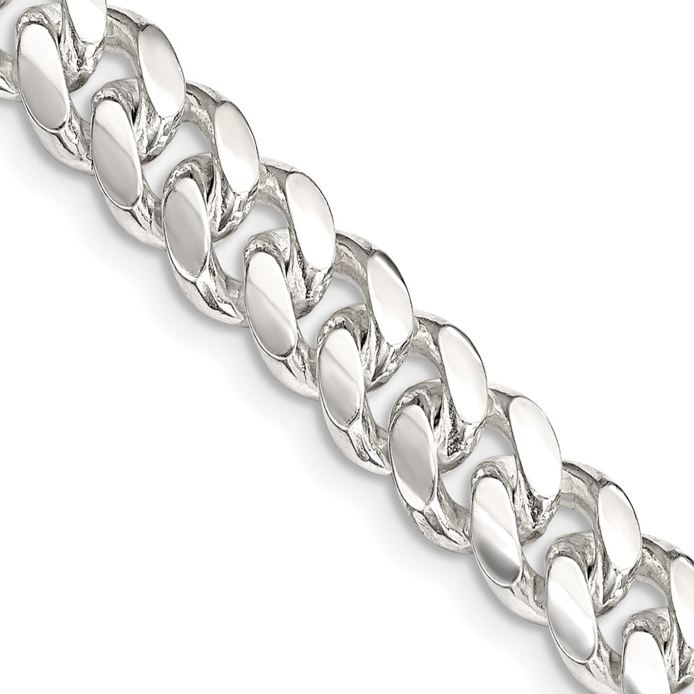 Sterling Silver 7.8mm Polished Domed Curb Chain - 2