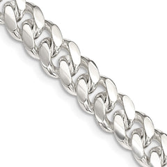 Sterling Silver 7.8mm Polished Domed Curb Chain - 3