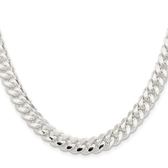 Sterling Silver 9mm Polished Domed Curb Chain - 2