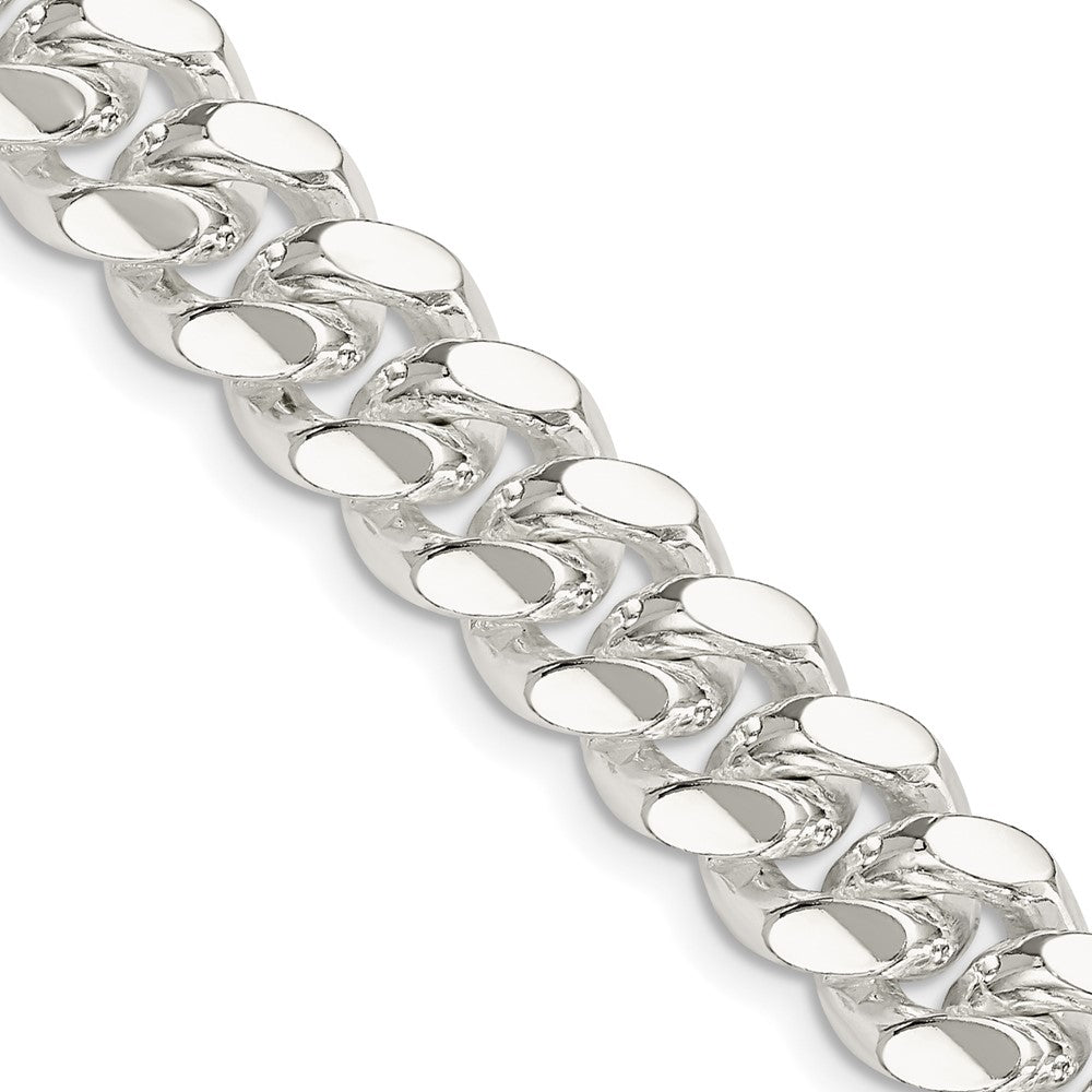 Sterling Silver 10.7mm Polished Domed Curb Chain - 4