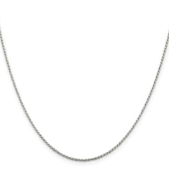 Sterling Silver 1.2mm Diamond-cut Rope Chain - 9