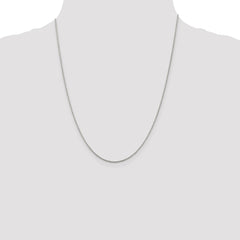 Sterling Silver 1.2mm Diamond-cut Rope Chain w/4in ext.