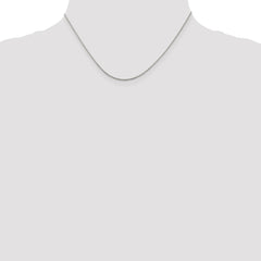 Sterling Silver Rhodium-plated 1.1mm Diamond-cut Rope Chain - 2