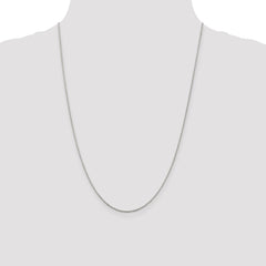 Sterling Silver Rhodium-plated 1.1mm Diamond-cut Rope Chain - 3