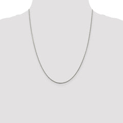 Sterling Silver 1.5mm Diamond-cut Rope Chain - 4