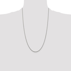 Sterling Silver Rhodium-plated 1.5mm Diamond-cut Rope Chain - 11