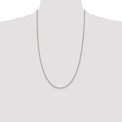 Sterling Silver 1.7mm Diamond-cut Rope Chain - 10