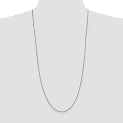 Sterling Silver 1.7mm Diamond-cut Rope Chain - 9