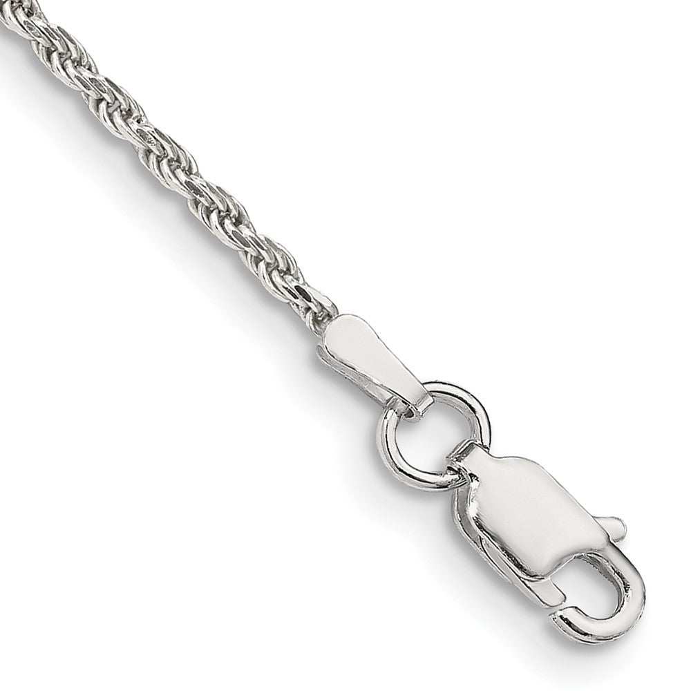 Sterling Silver 1.7mm Diamond-cut Rope Chain - 12