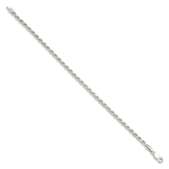 Sterling Silver 3.2mm Diamond-cut Rope Chain - 4
