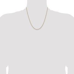 Sterling Silver And Vermeil 1.85mm Diamond-cut Rope Chain - 5