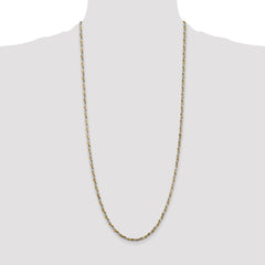 Sterling Silver And Vermeil 2.5mm Diamond-cut Rope Chain - 4