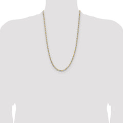 Sterling Silver And Vermeil 3.5mm Diamond-cut Rope Chain