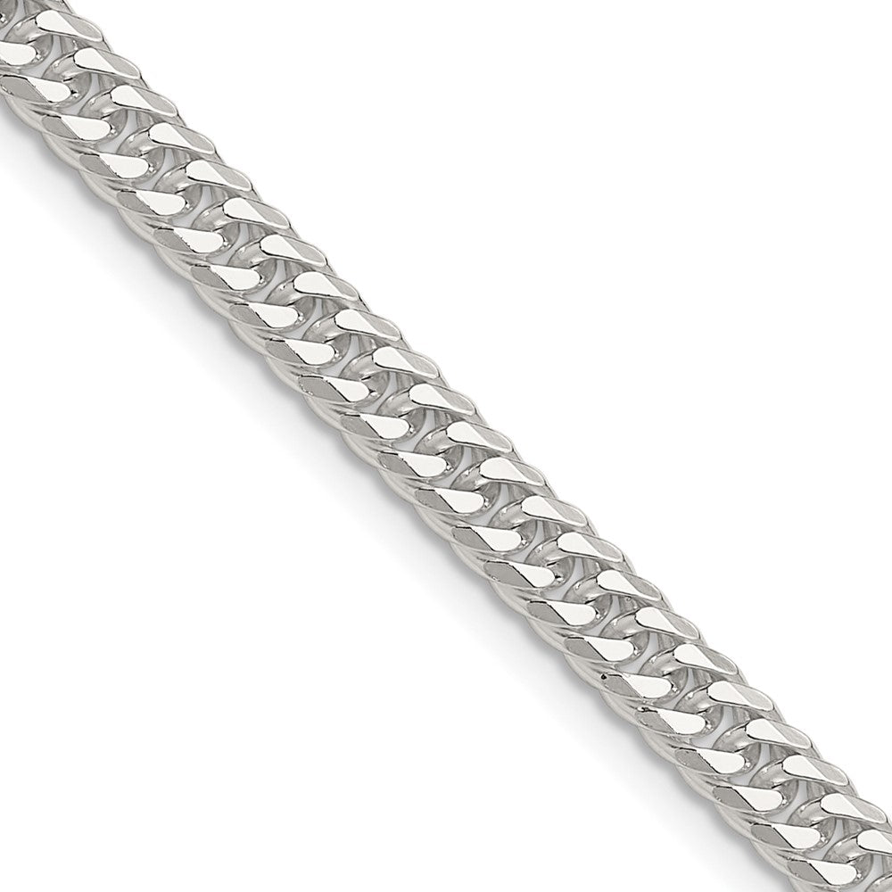 Sterling Silver Polished 4.8mm Double Diamond-cut Curb Chain - 2