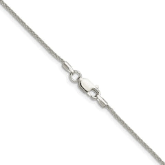 Sterling Silver 1.3mm 8 Sided D/C Double Spiga Chain - 5