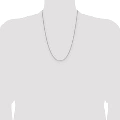 Sterling Silver 1.3mm 8 Sided D/C Double Spiga Chain - 5