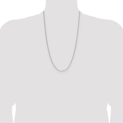 Sterling Silver 1.3mm 8 Sided D/C Double Spiga Chain - 7