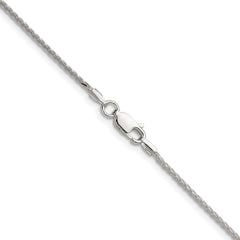 Sterling Silver 1.45mm 8 Sided D/C Double Spiga Chain - 5
