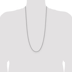 Sterling Silver 2.0mm 8 Sided D/C Double Spiga Chain - 7
