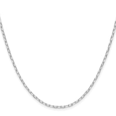 Sterling Silver Rhodium-plated 2.0mm D/C Forzantine Chain - 7