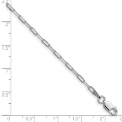 Sterling Silver Rhodium-plated 2.15mm D/C Forzantine Chain - 7