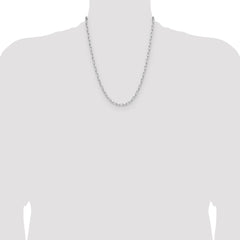 Sterling Silver Rhodium-plated 3.85mm D/C Forzantine Chain