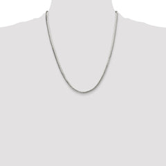 Sterling Silver Polished 4.1mm Double Oval Flat Chain - 2