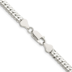 Sterling Silver Polished 5.1mm Double Oval Flat Chain - 3