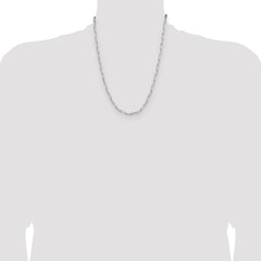 Sterling Silver 3.5mm D/C Paperclip Chain - 2