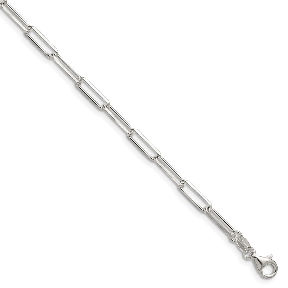 Sterling Silver 3.5mm D/C Paperclip Chain - 7