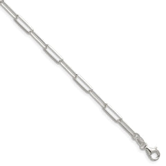 Sterling Silver 3.5mm D/C Paperclip Chain - 7