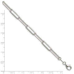 Sterling Silver 5.5mm D/C Paperclip Chain - 2