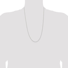 Sterling Silver 1.3mm Solid Rope Chain - 10