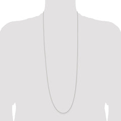 Sterling Silver 1.3mm Solid Rope Chain - 8