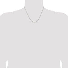 Sterling Silver 1.5mm Solid Rope Chain - 6