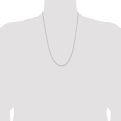 Sterling Silver 1.5mm Solid Rope Chain - 7