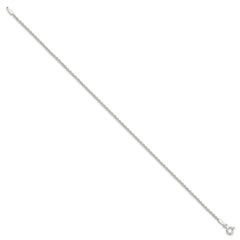 Sterling Silver 1.5mm Solid Rope Chain - 9