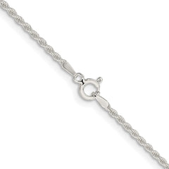 Sterling Silver 1.8mm Solid Rope Chain - 3