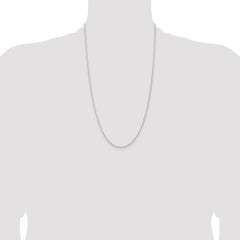 Sterling Silver 1.8mm Solid Rope Chain - 8