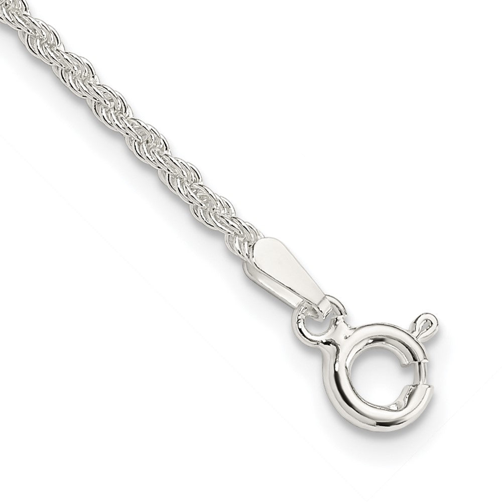 Sterling Silver 1.8mm Solid Rope Chain - 11