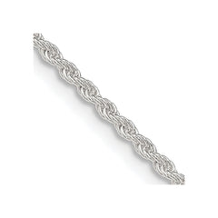 Sterling Silver 1.8mm Solid Rope Chain - 10