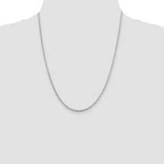 Sterling Silver 2.3mm Solid Rope Chain