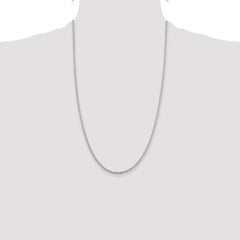 Sterling Silver 2.3mm Solid Rope Chain - 7