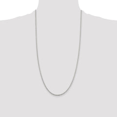 Sterling Silver 2.3mm Solid Rope Chain - 2