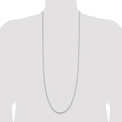 Sterling Silver 2.3mm Solid Rope Chain - 11