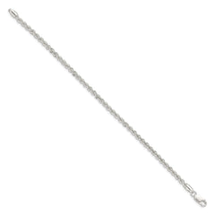Sterling Silver 3mm Solid Rope Chain - 12