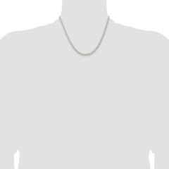 Sterling Silver 4.5mm Solid Rope Chain - 7