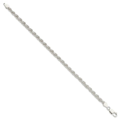 Sterling Silver 4.5mm Solid Rope Chain - 6