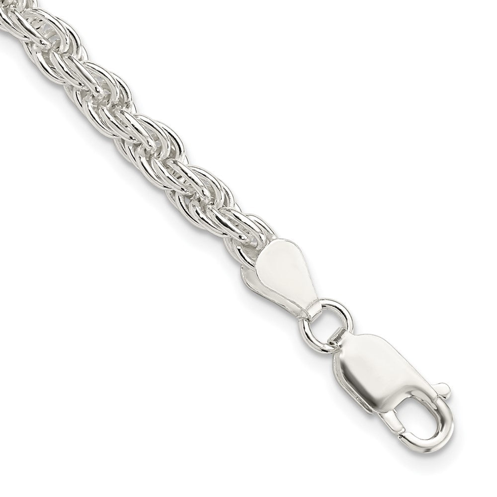 Sterling Silver 4.5mm Solid Rope Chain - 5